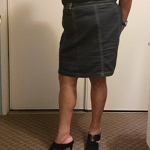 Venezia Denim Panel Skirt